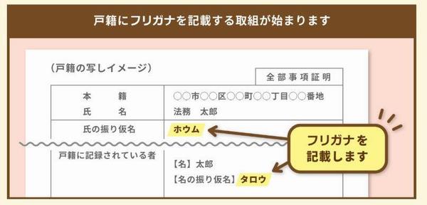戸籍記載イメージ